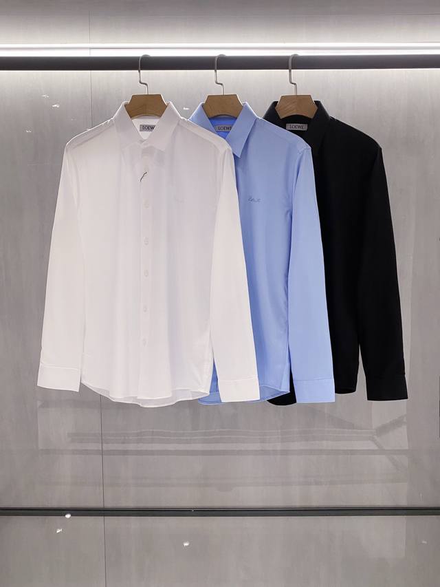 New Loe Men's Fashion Business Casual Simple Long-Sleeve Shirt, sourced from a