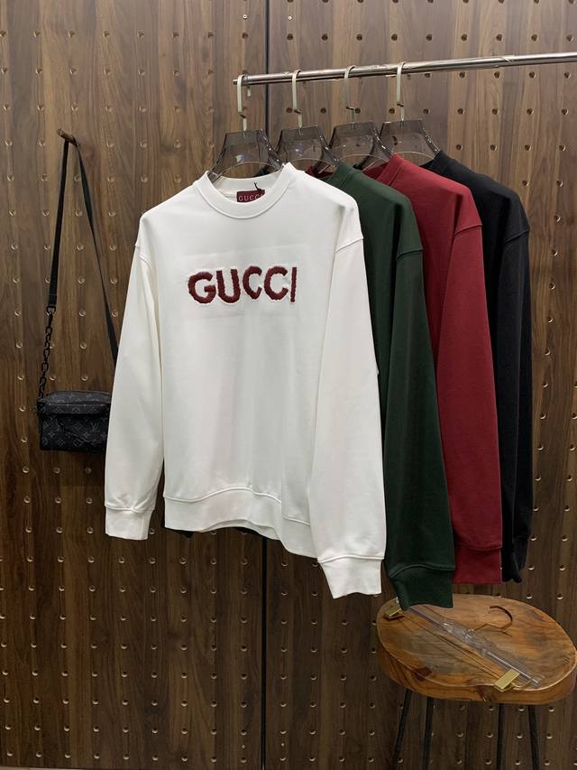 Gucci 25Ss Newest and Top-of-the-Line Crew Neck Sweatshirt, Exquisite Craftsmans