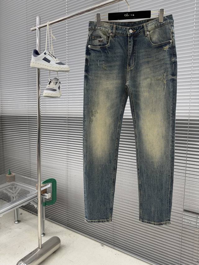 Dg 25 Autumn/Winter New Arrival Denim Pants. New Retro Washed Denim Pants. Origi