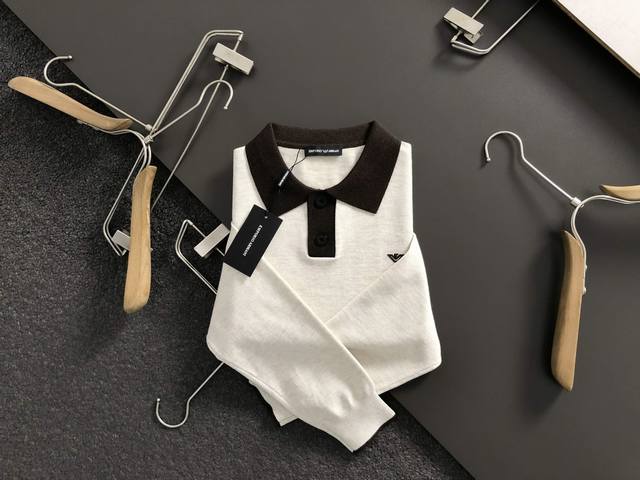 Amn* Fit Size M-XXL 2025 Autumn/Winter Trendy Blue and Beige Color-Blocked Wool