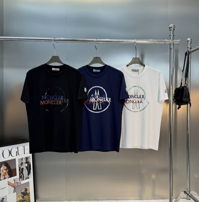 Moncler 25S New Modal Short-Sleeve T-Shirt, classic crew neck design, made of s