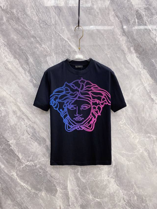 Versace 2026 Spring/Summer New Arrival - Latest Short-Sleeve Crew Neck T-Shirt,