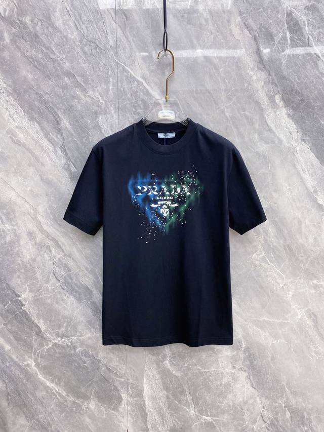 Prada 2026 Spring/Summer New Arrival - Latest Short-Sleeve Crew Neck T-Shirt, H