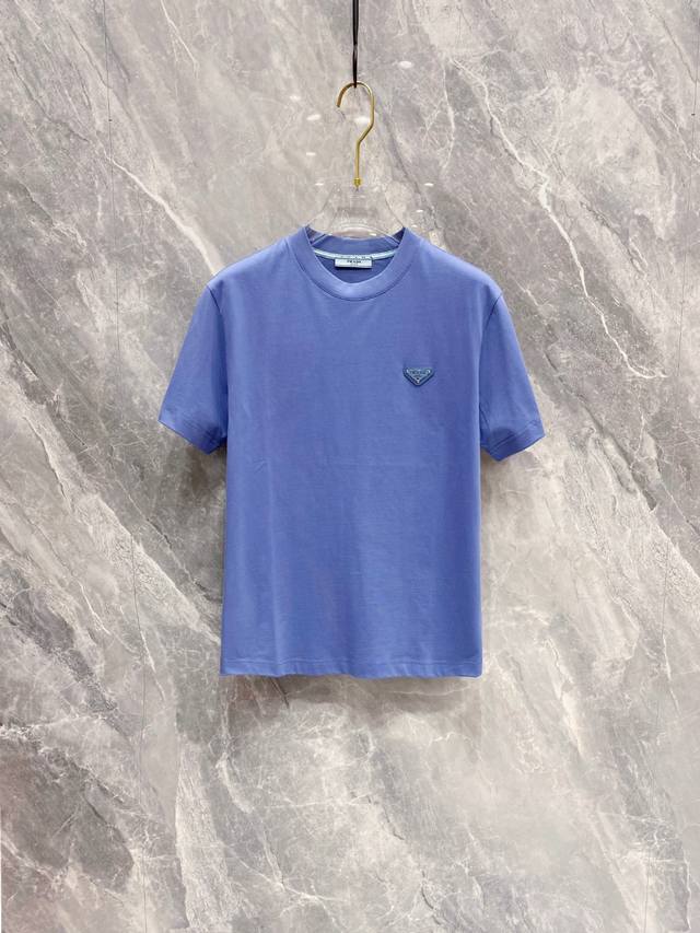 Prada 2026 Summer New Arrival Unisex Short-Sleeve T-Shirt! Custom-made pure cot