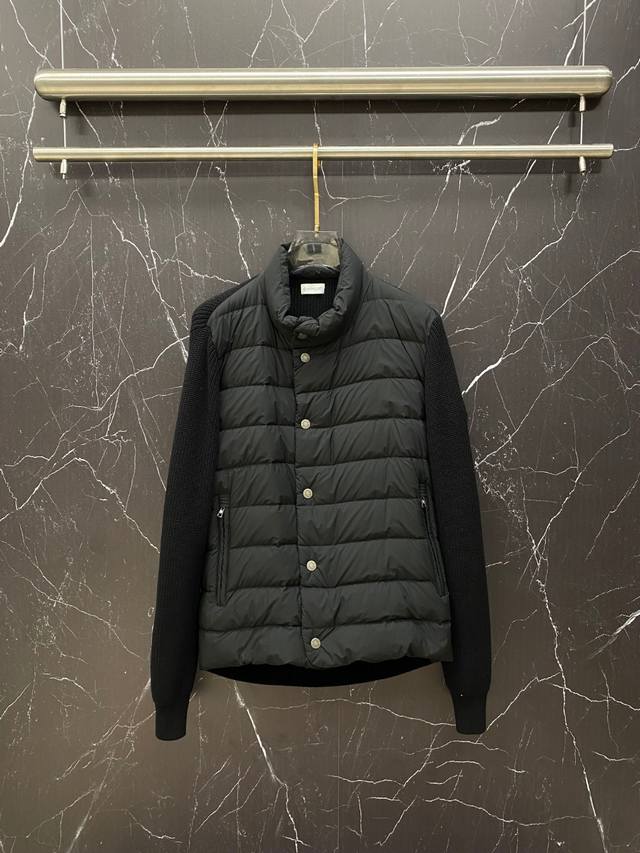 Moncler 2025 Autumn/Winter New Down Jacket, knitted and patchwork down jacket ma