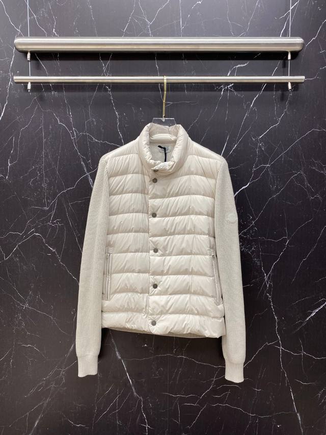 Moncler 2025 Autumn/Winter New Down Jacket, knitted and patchwork down jacket ma