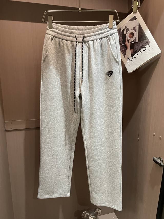 prad 2025 Autumn/Winter Newest Casual Pants with Fleece Lining for Extra Warmth!