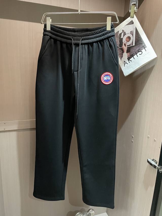 Canada Goose 2025 Fall/Winter Newest Casual Pants with Fleece Lining for Extra