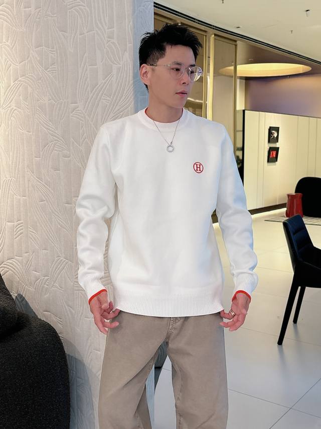 Hermes 2025 Fall/Winter Newest Wool Blend Sweater, Original Stock Available Now