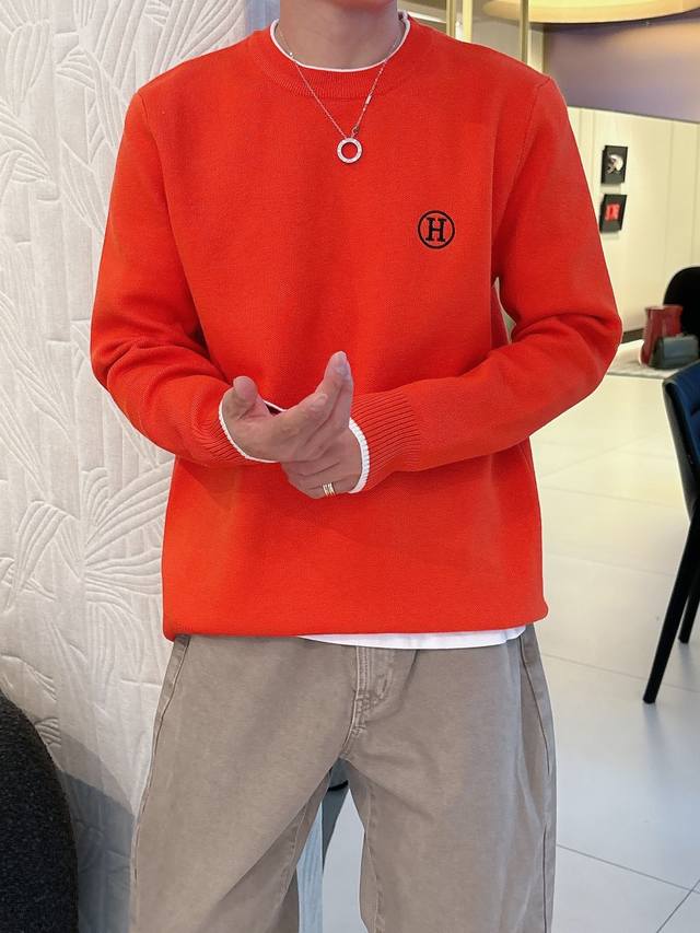 Hermes 2025 Fall/Winter Newest Wool Blend Sweater, Original Stock Available Now