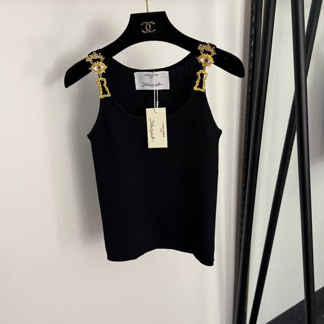 Style No. 20258313 Schiaparelli *New Evil Eye Metal Keyhole Shoulder Buckle Kni