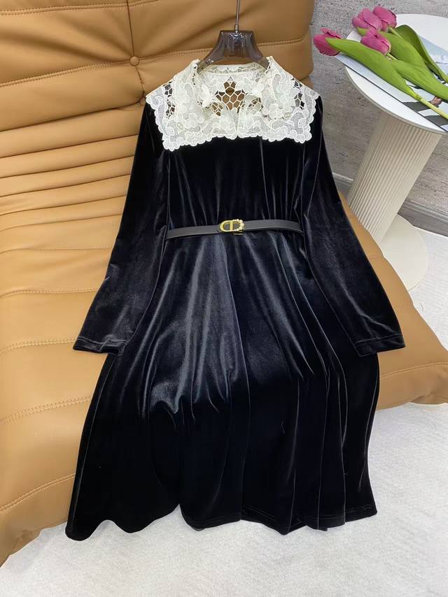 Di2026 Sp Premium Korean Velvet Dress This premium Korean velvet dress features