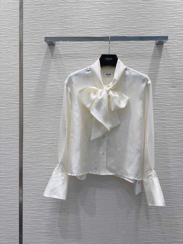 Celin* 2025Fw Hot Selling Shirt, 100% Mulberry Silk, Classic and Stylish, Perfec