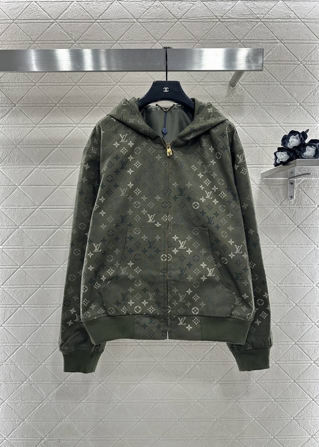 Louis Vuitto*2025 New Arrival Camouflage Print Hooded Sweatshirt Jacket Custom Y