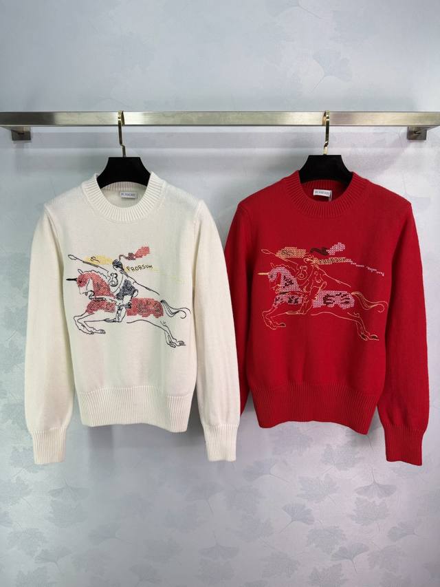 Burberr* 2026 Early Spring Year of the Horse Limited Edition! Equestrian Embroid