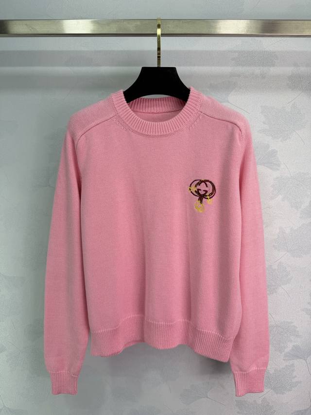 Gucc* 2026 Early Spring New Style Clean Logo Knit Pullover Sweater! Made of cust