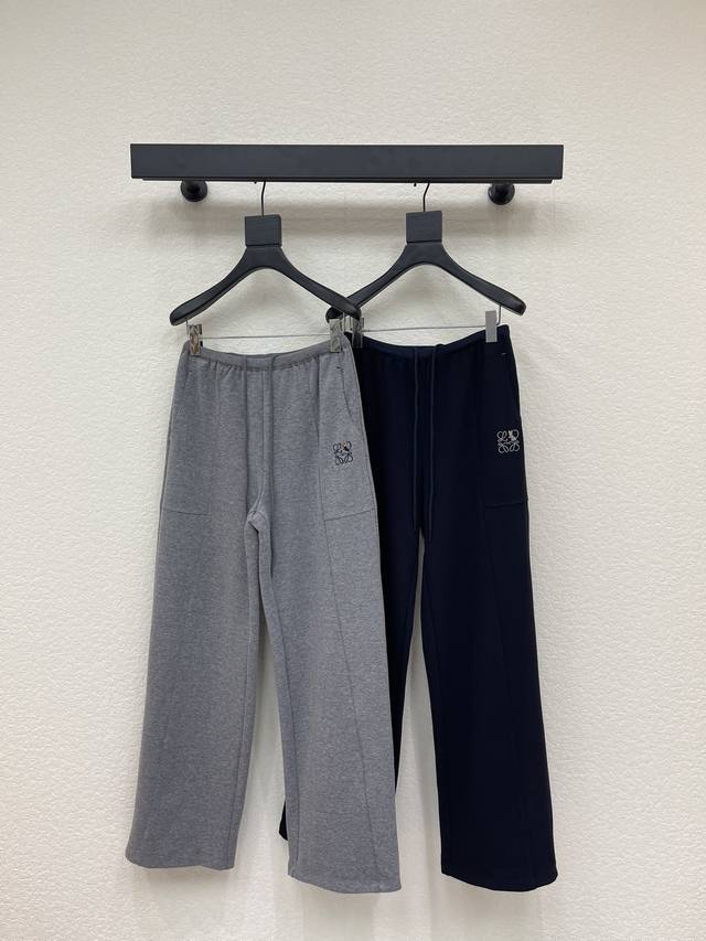 Loew*25 New Drawstring Wide-Leg Straight-Leg Trousers. Made with custom-made imp