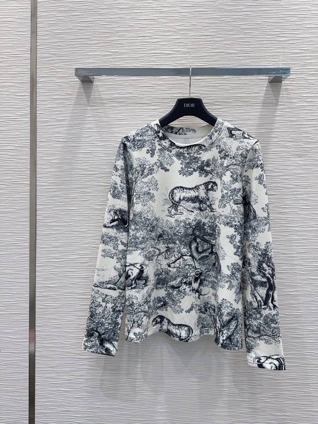 Christian Dio* 2025Fw New German Fleece Base Layer Top - High-end, elegant, soft