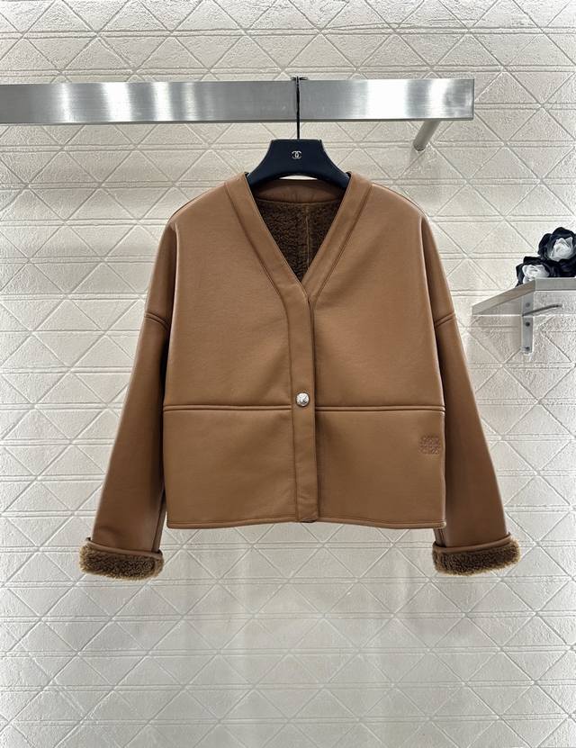 Loew*2025 New Arrival Eco-friendly Fur-lined Jacket Custom Yb Imported eco-frien