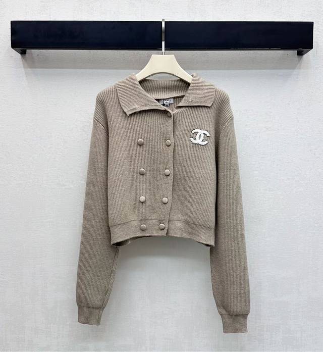 Chane*2025 New Arrival: Double-breasted Lapel Knit Cardigan, Custom Made with Im