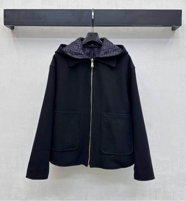 Fend*2025 New Arrival: Detachable Hooded Reversible Jacket, Custom Made with Imp