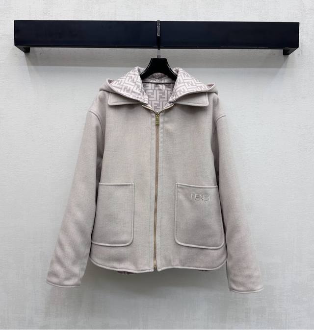 Fend*2025 New Arrival: Detachable Hooded Reversible Jacket, Custom Made with Imp
