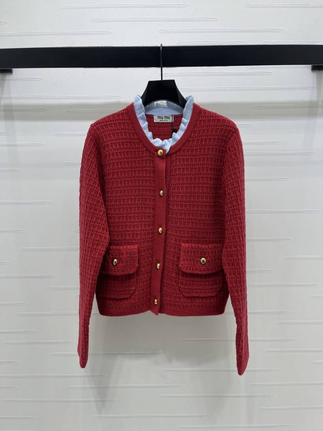 New Arrival! High-Quality Original Miu Mi*2026 Early Spring Collection! Color-Bl