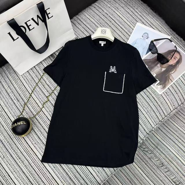 Highly recommend Loe*2026 early spring new round neck short-sleeved T-shirt. Th