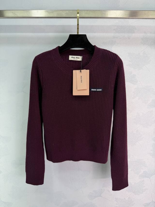 Miu* Autumn/Winter New Sweater, Burgundy Red - Super Gentle, Soft, Delicate, and