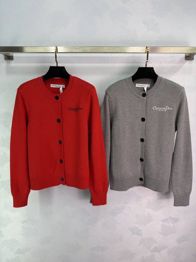 Dio* Autumn/Winter New Knit Cardigan, soft and comfortable, with classic logo em