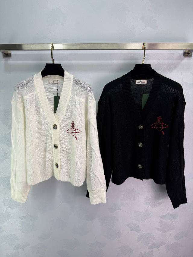 Vivienne Westwood, Fall/Winter V-neck Cardigan, made of soft knit material, del