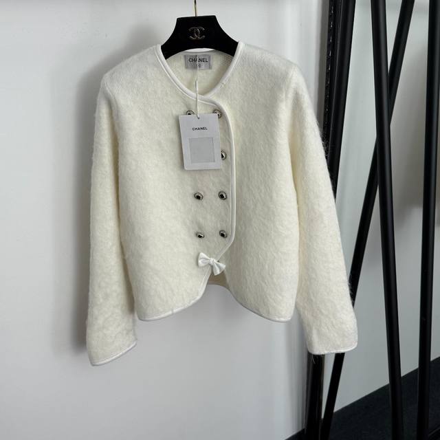 Style No. 20258191 Chanel* New Bow-Tie Double-Breasted Long-Sleeve Knit Cardiga