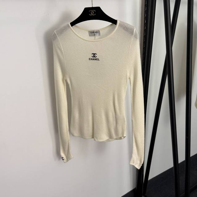 Style No. 20258179 Chanel* New Slim Fit Long-Sleeve Undershirt with Chanel Logo