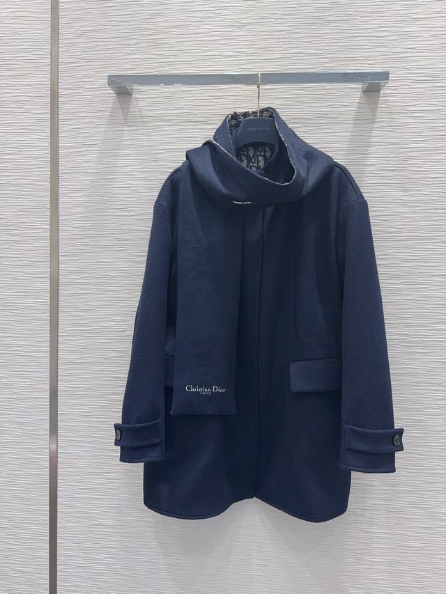 Christian Dio* 2025Fw New Wool Coat, Classic and Stylish with an Aura of Power,