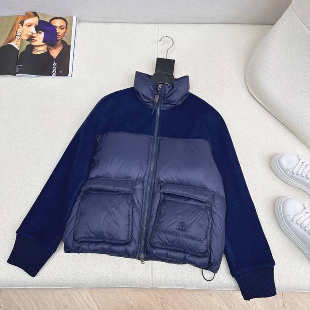 High-end minimalist style outfit Bc 25Ss Autumn/Winter latest spliced wool stan