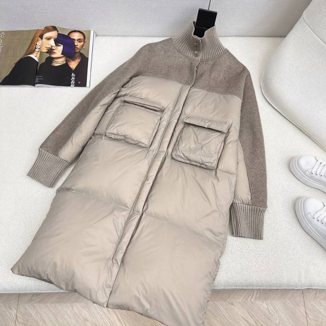 High-end minimalist style outfit Bc 25Ss Autumn/Winter latest spliced wool stan