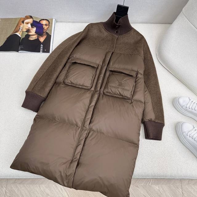 High-end minimalist style outfit Bc 25Ss Autumn/Winter latest spliced wool stan