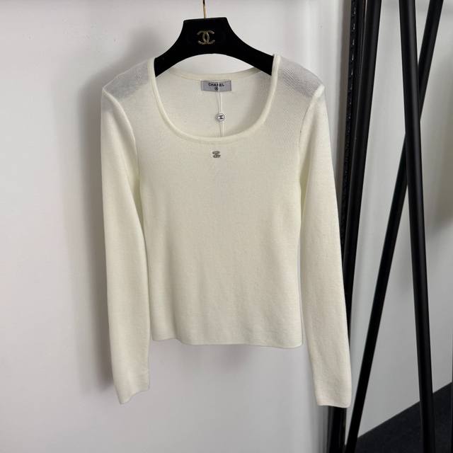 Style No. 20258164 Chanel* New Style Square Neck Long Sleeve Knit Top with Chan