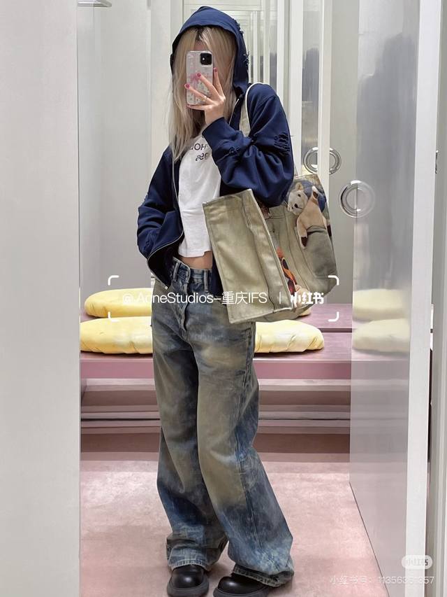 Acne S**Dios25Fw New Collection Hoodie: Features the iconic circular logo from t