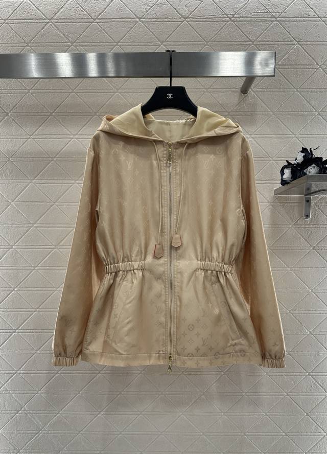 Louis Vuitto*2025 New Arrival Patterned Hooded Slim-Fit Trench Coat Custom Yb Im