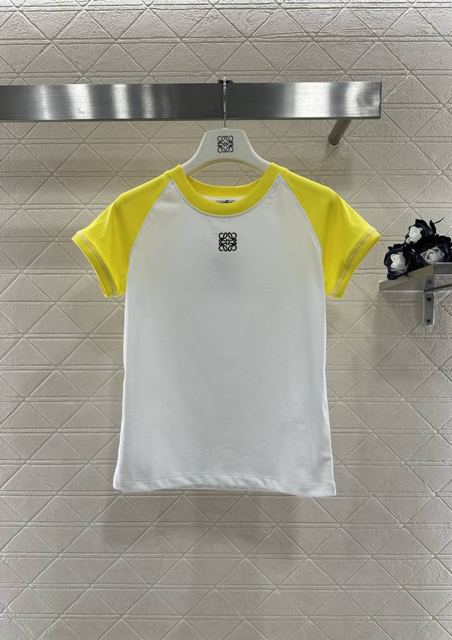 Loew*2025 New Arrival Raglan Color Block Logo Short-Sleeve T-Shirt Custom Yb Twi