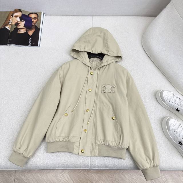 Hot Selling Item Recommendation: Ce 25Ss Autumn/Winter Newest Hooded Cotton Jack