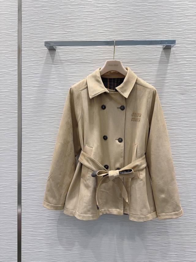 Miu Mi* 2025Fw New Reversible Jacket - Instantly Sold Out! Special textured mate