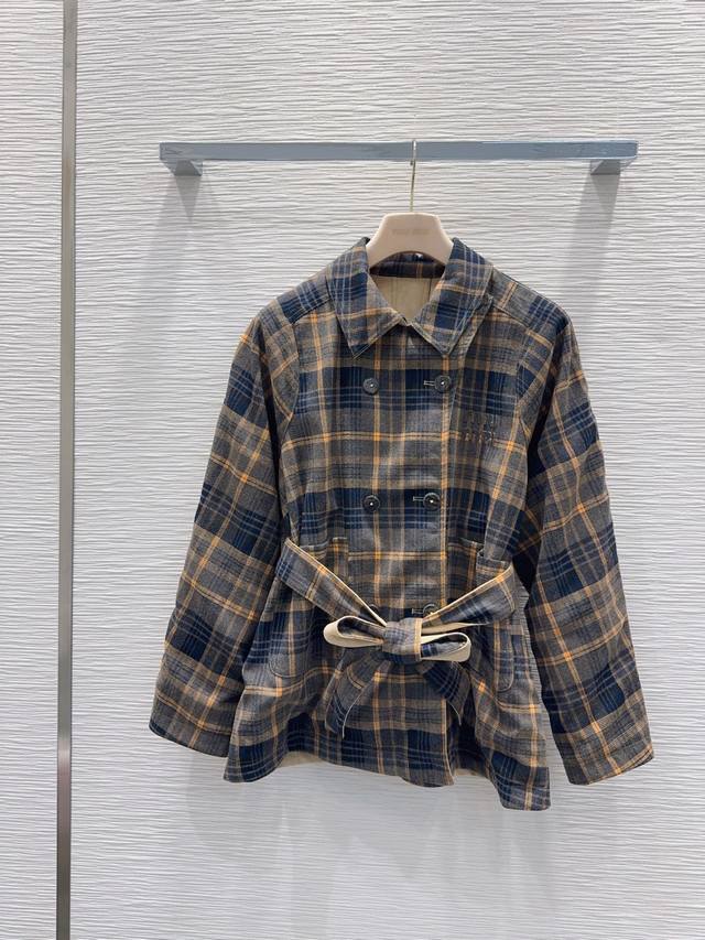 Miu Mi* 2025Fw New Reversible Jacket - Instantly Sold Out! Special material with