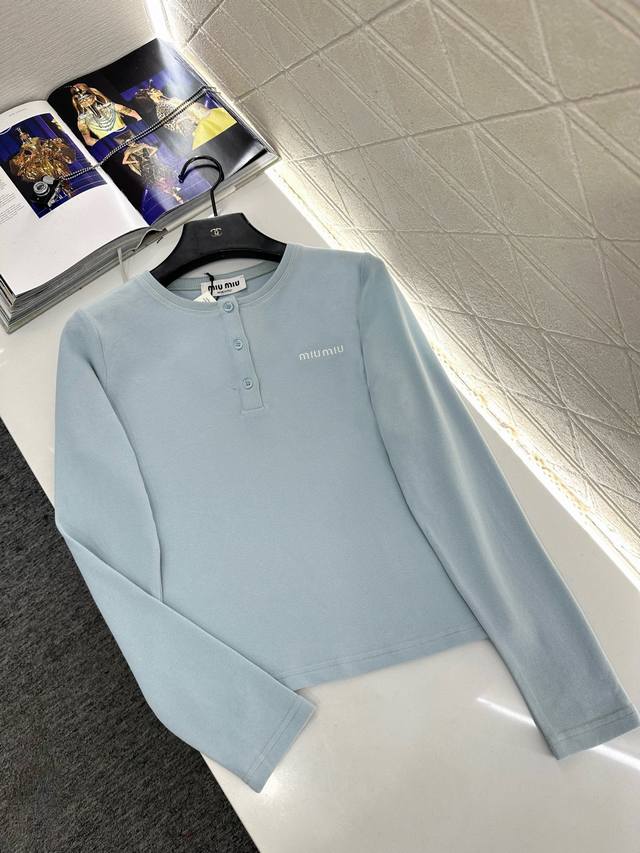 Miumi*2026 New Arrival 100% Cotton Stretch Top Custom Yb twill 100% cotton mater