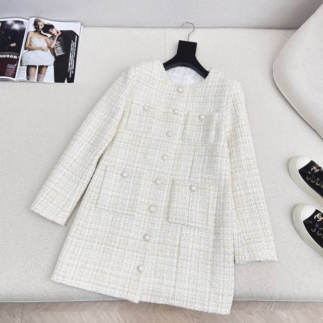 Exclusive First Release: C-brand 26Ss Early Spring Newest Pocket Tweed Coat. The