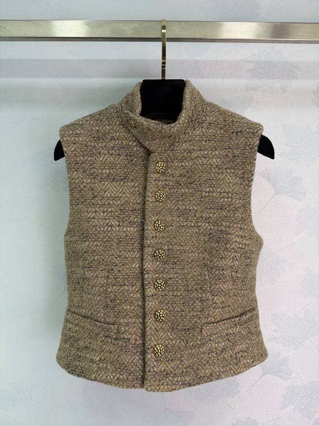 Lp*2026 Early Spring New Stand Collar Woven Vest and Wide-Leg Pants Set, Custom