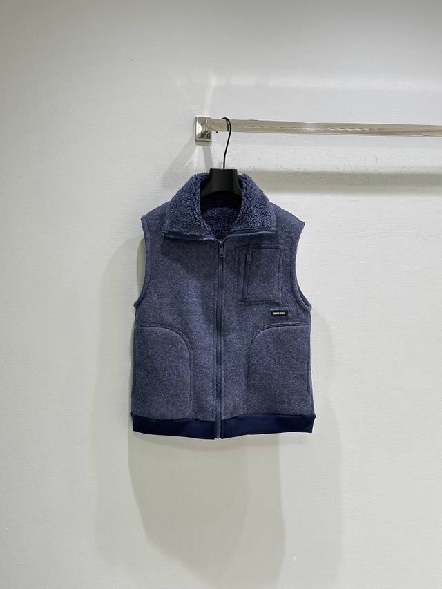 25Ss Autumn/Winter New Arrival! Dark blue patchwork design, ultra-soft lamb's wo