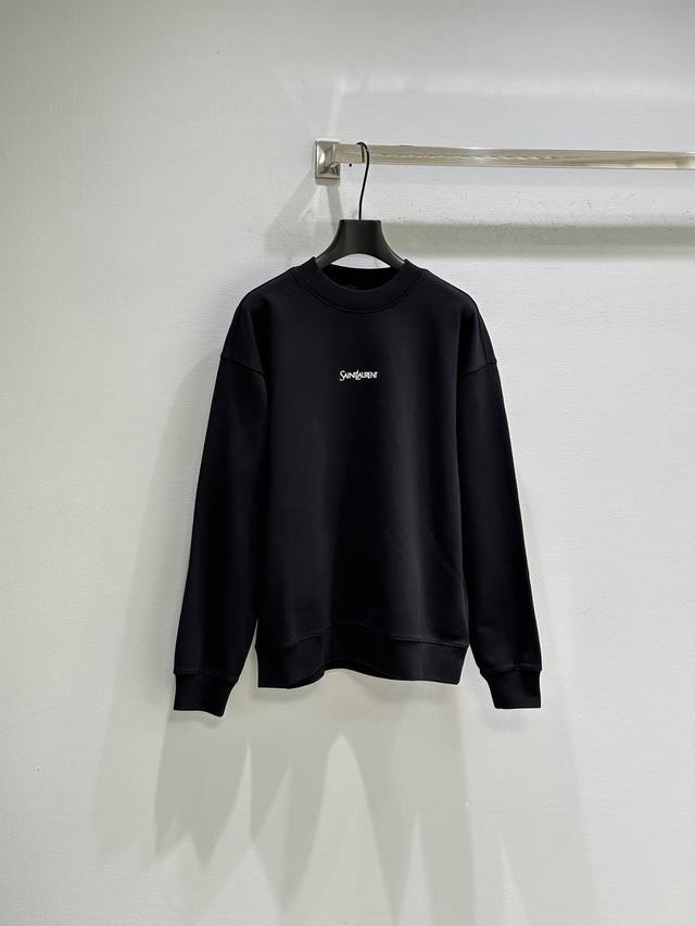 25Ss Autumn New Arrival! YSL Crew Neck Sweatshirt. Classic crew neck design, ver