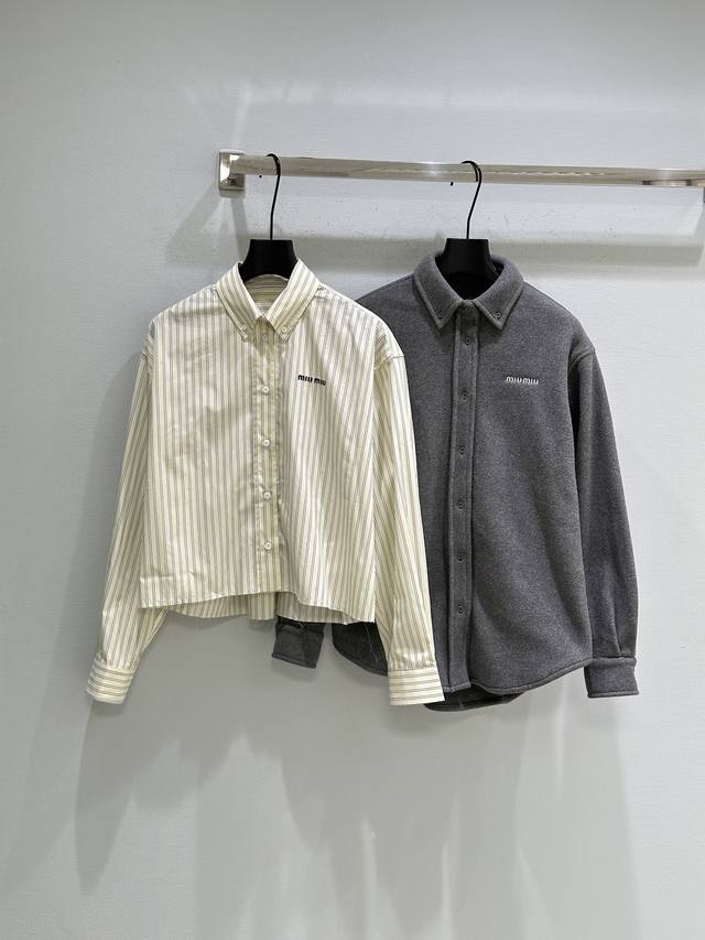 26Ss Early Spring New Arrival! This shirt is made of poplin fabric. The light pu